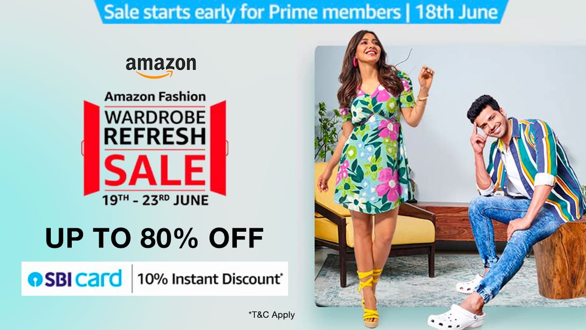 Which of the following is true for Amazon Fashion - Wardrobe Refresh Sale?